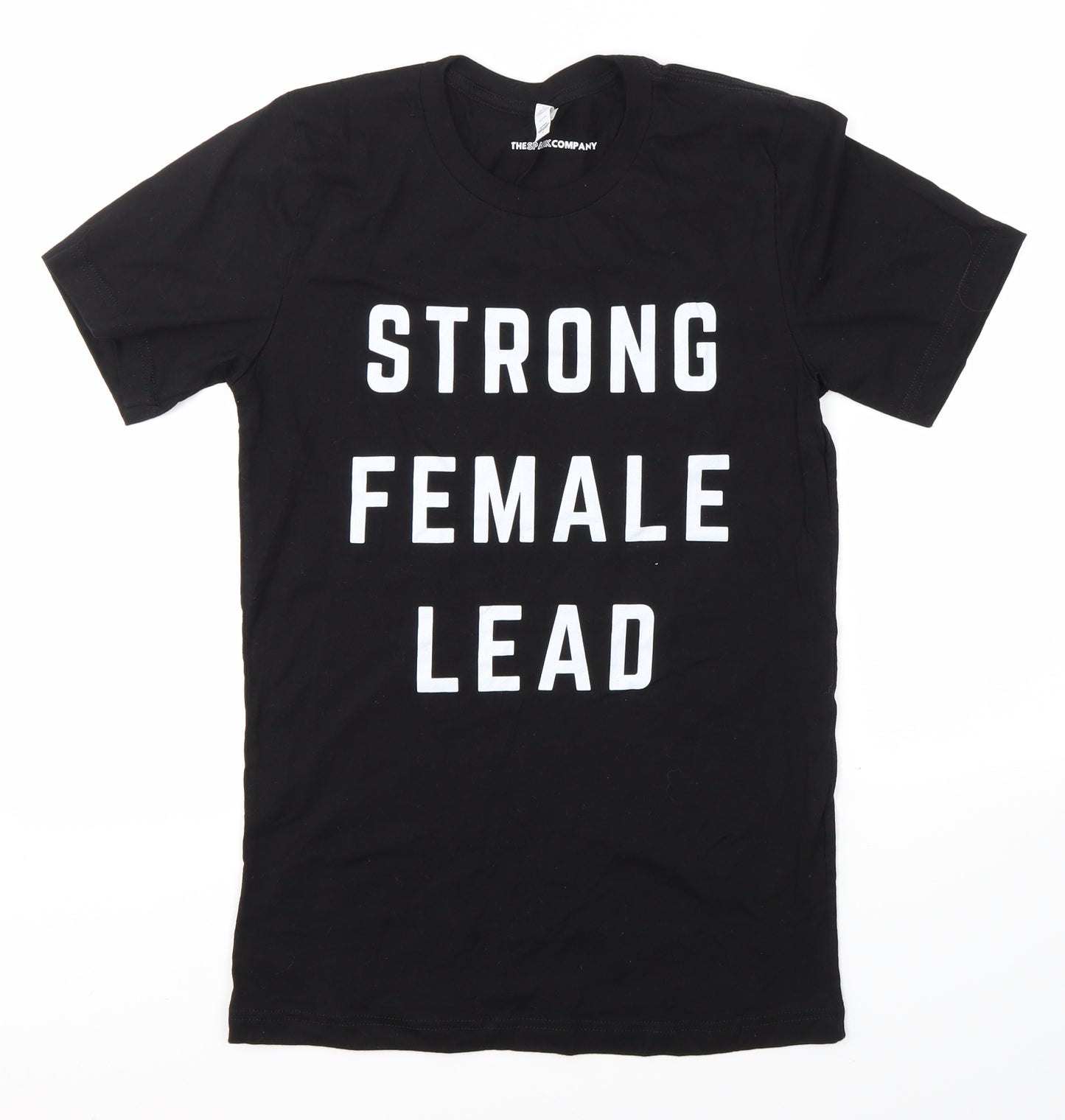 The Spark Company Womens Black   Basic T-Shirt Size S  - Feminist