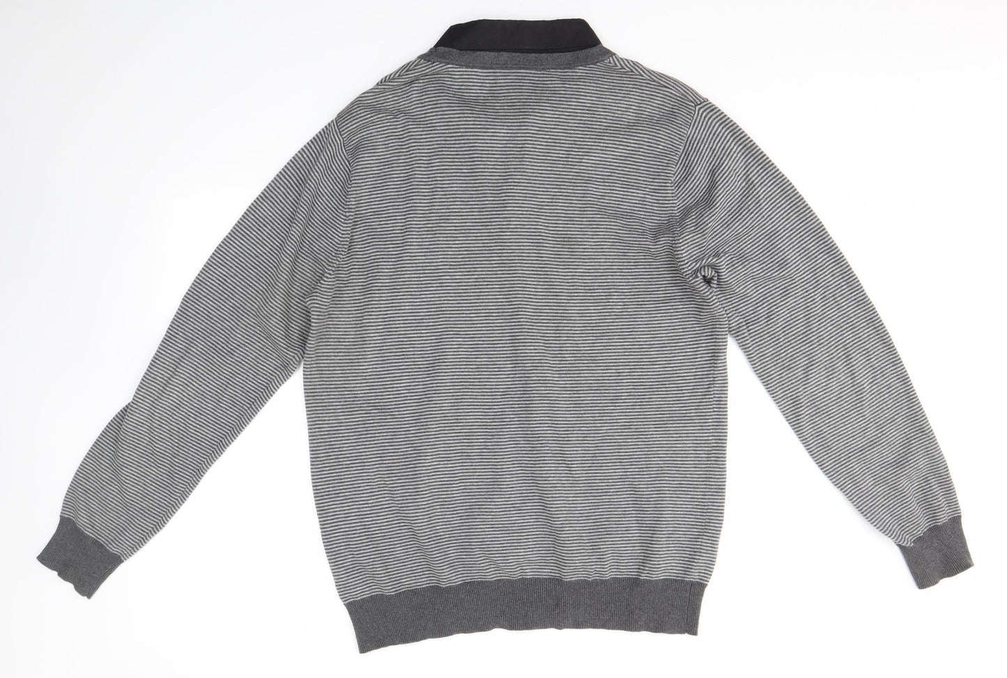 F&F Mens Grey   Cardigan Jumper Size L