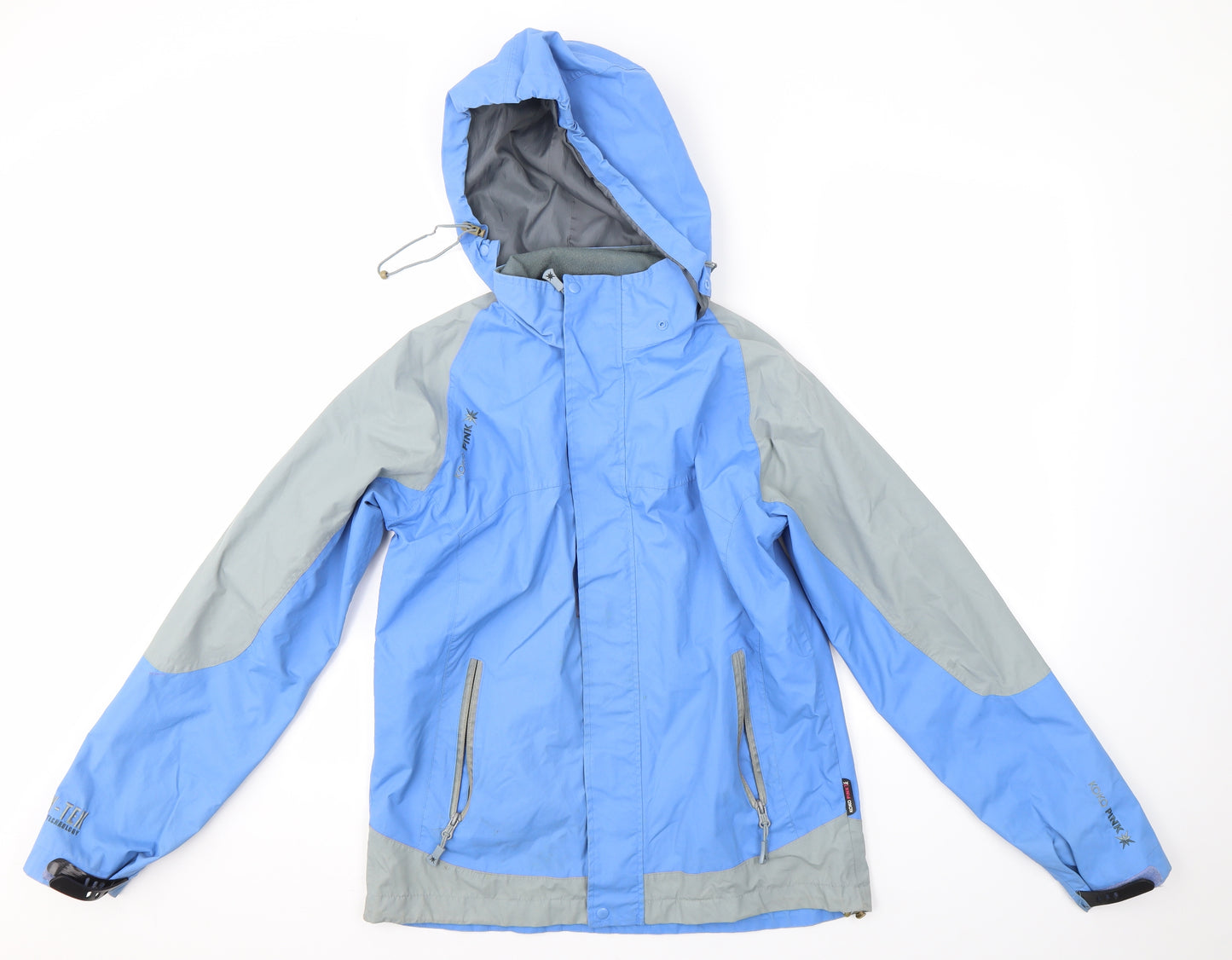 Koko Pink Womens Blue   Rain Coat Coat Size 12
