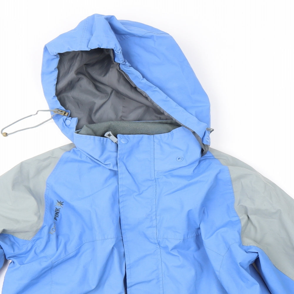 Koko Pink Womens Blue   Rain Coat Coat Size 12