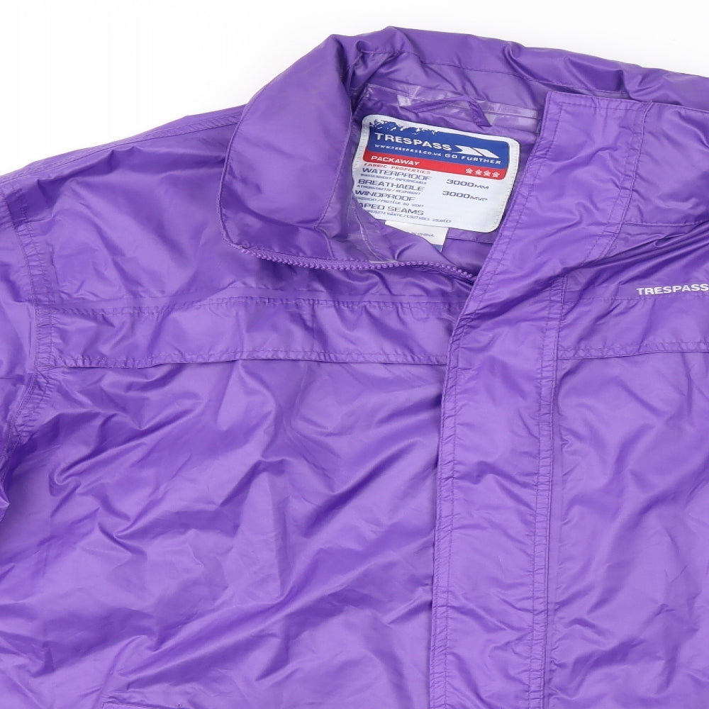 Trespass Womens Purple   Rain Coat Jacket Size XL