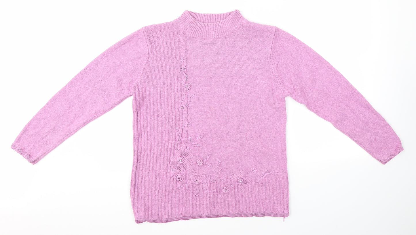 Fay Louise Womens Purple   Pullover Jumper Size M