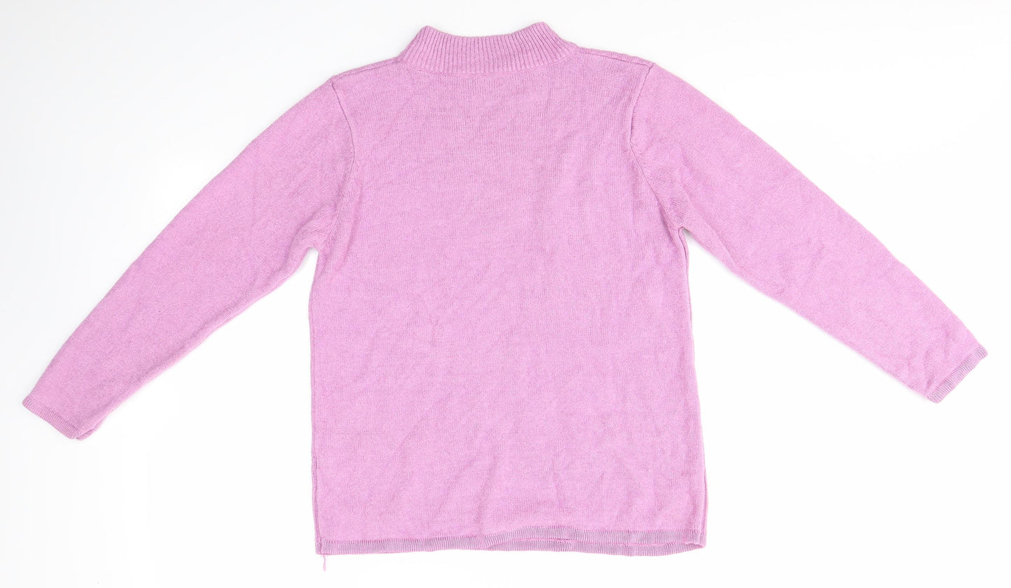 Fay Louise Womens Purple   Pullover Jumper Size M