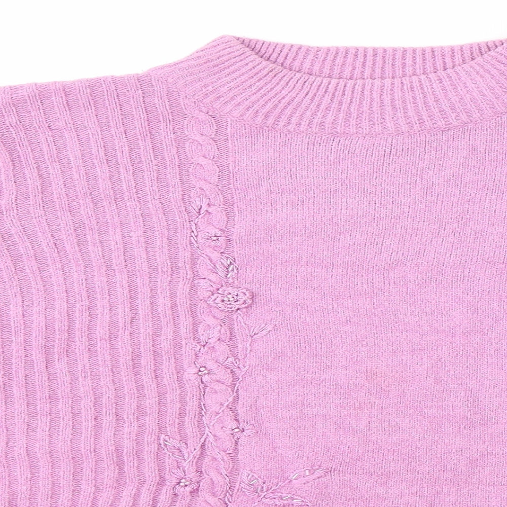 Fay Louise Womens Purple   Pullover Jumper Size M