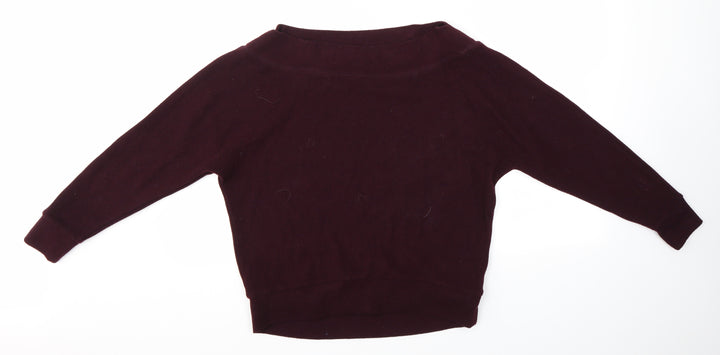New Look Womens Purple Pullover Jumper Size S