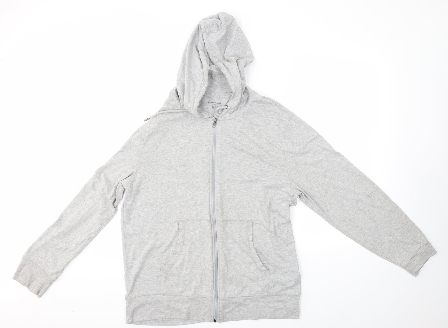Amazon Essentials Mens Grey   Full Zip Hoodie Size L