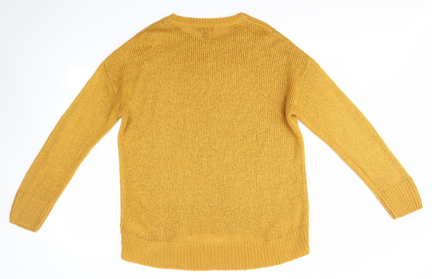New Look Womens Yellow   Pullover Jumper Size L