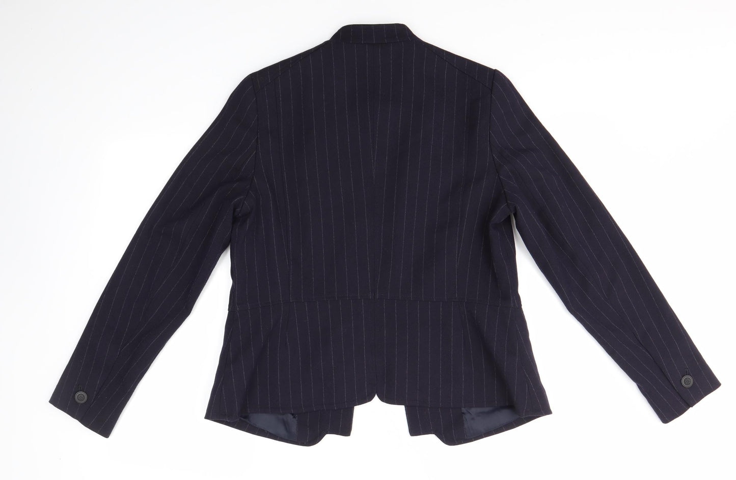 NEXT Womens Blue Striped  Jacket Blazer Size 14  - Tailoring