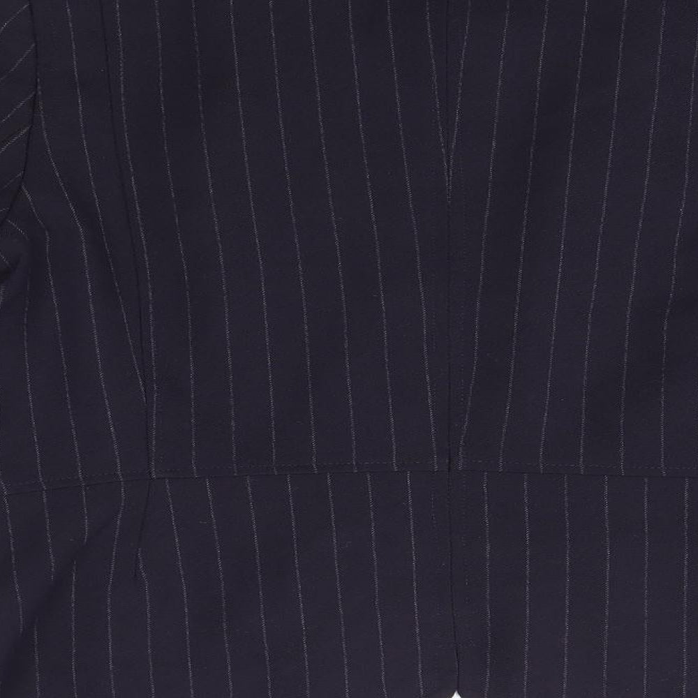 NEXT Womens Blue Striped  Jacket Blazer Size 14  - Tailoring