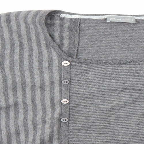 M&S Womens Grey   Pullover Jumper Size 14