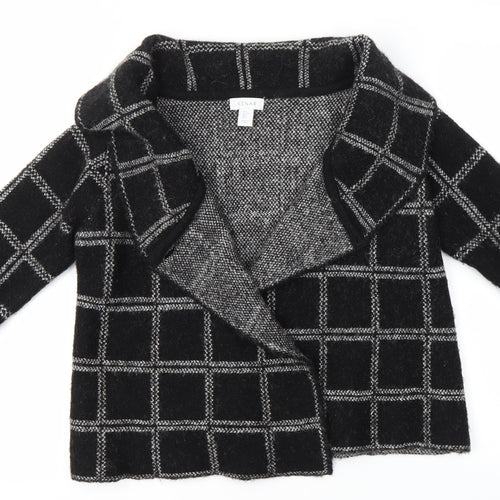 Kenar Womens Black Check  Cardigan Jumper Size S