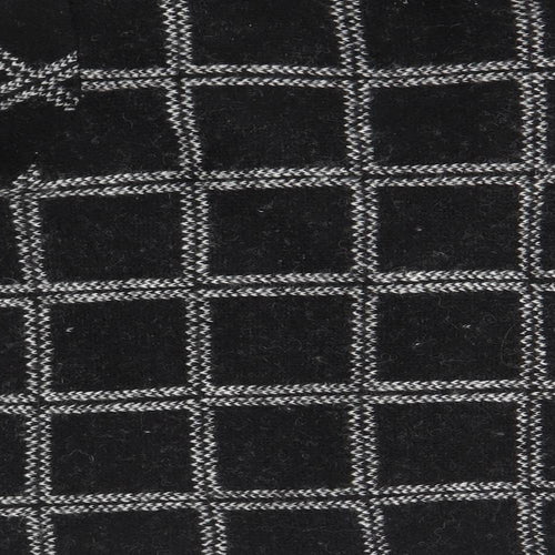 Kenar Womens Black Check  Cardigan Jumper Size S