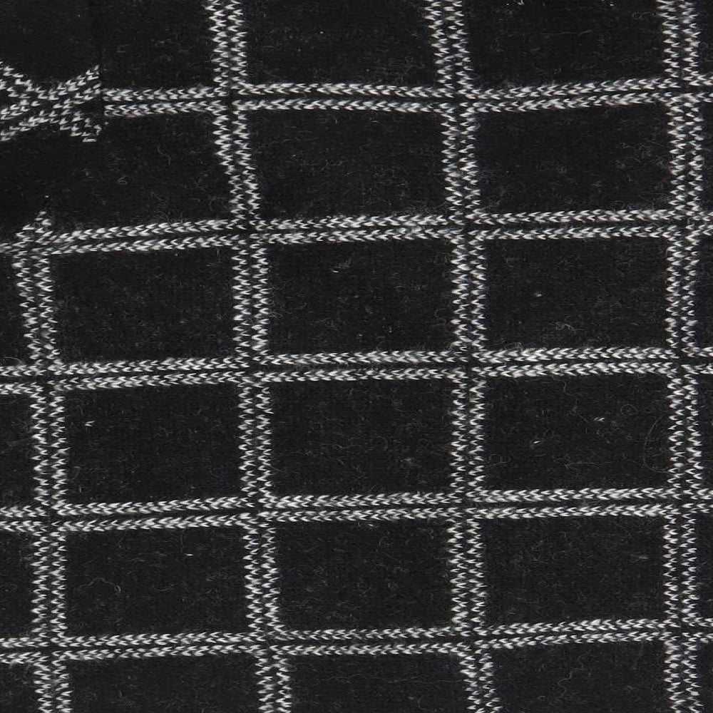 Kenar Womens Black Check  Cardigan Jumper Size S
