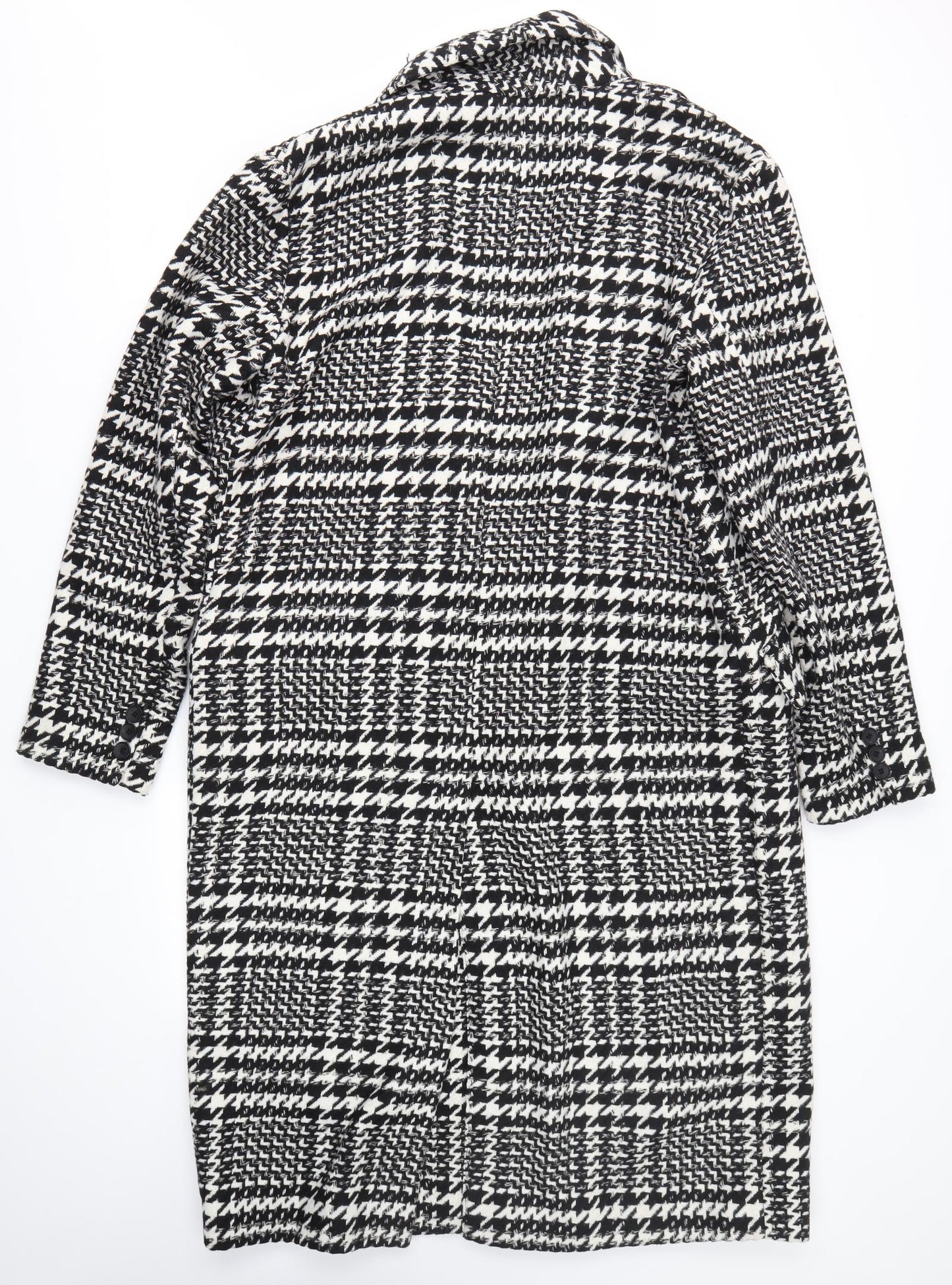ASOS Womens Multicoloured Check  Overcoat Coat Size 12