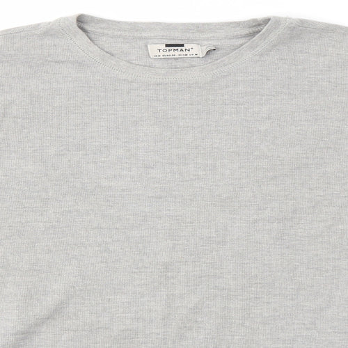 Topman Mens Grey   Pullover Jumper Size M