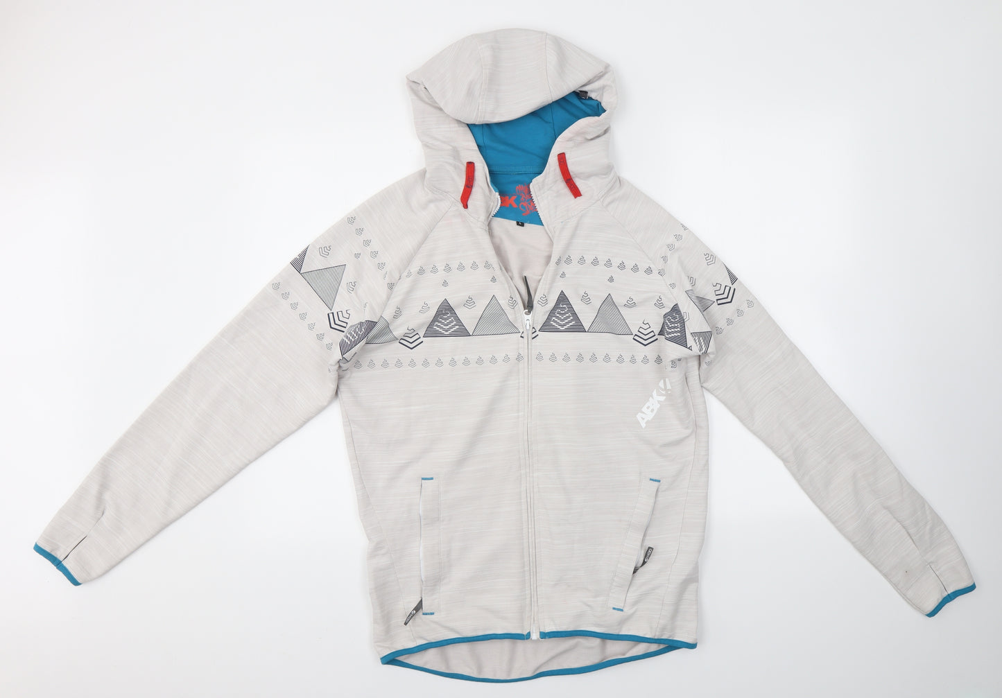ABK Mens Multicoloured   Full Zip Hoodie Size L