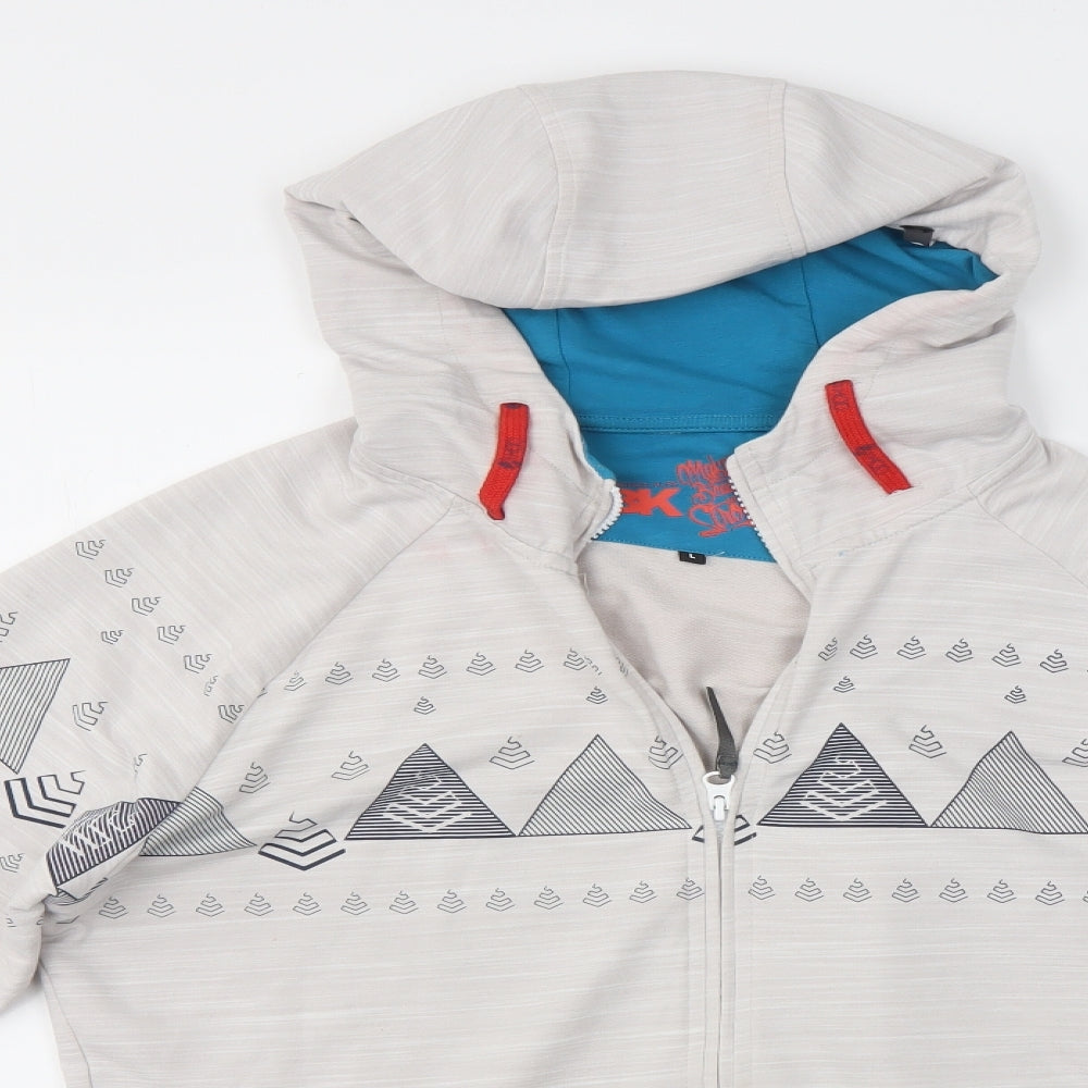 ABK Mens Multicoloured   Full Zip Hoodie Size L