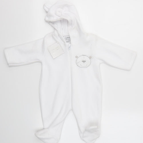 Bebe Bonito Baby White   Babygrow One-Piece Size 3-6 Months