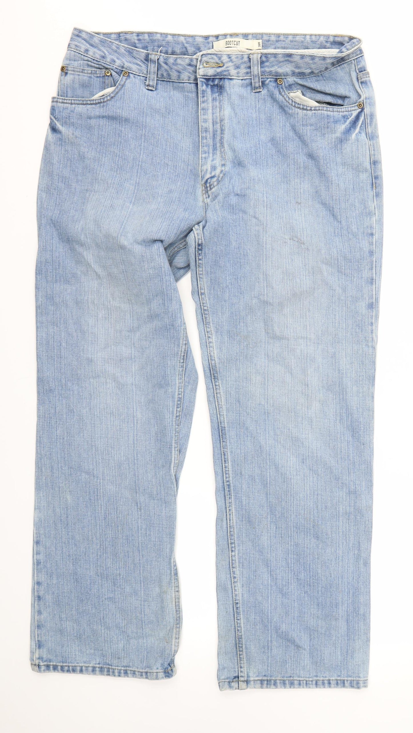 TU Mens Blue   Bootcut Jeans Size 38 in L31 in