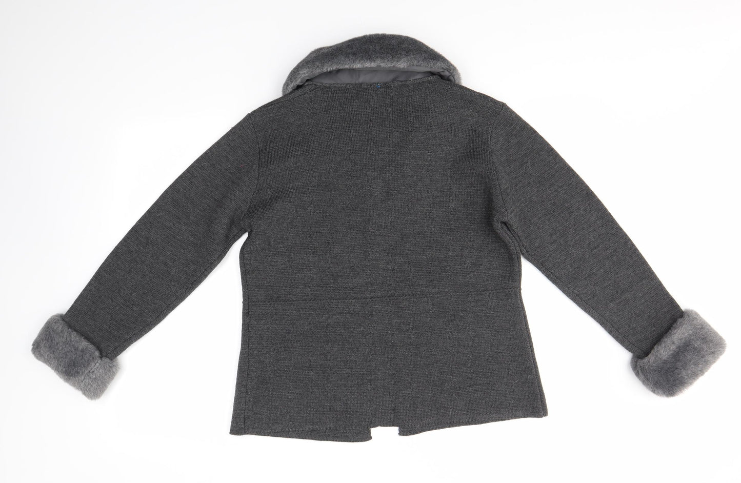 M&S Womens Grey   Cardigan Jumper Size 14