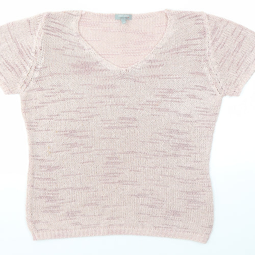M&S Womens Pink   Pullover Jumper Size M