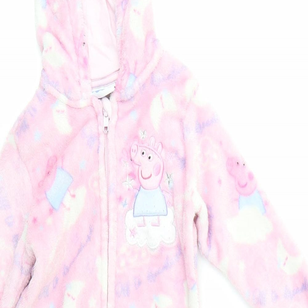George Girls Pink Solid  Top One Piece Size 3-4 Years  - Peppa Pig