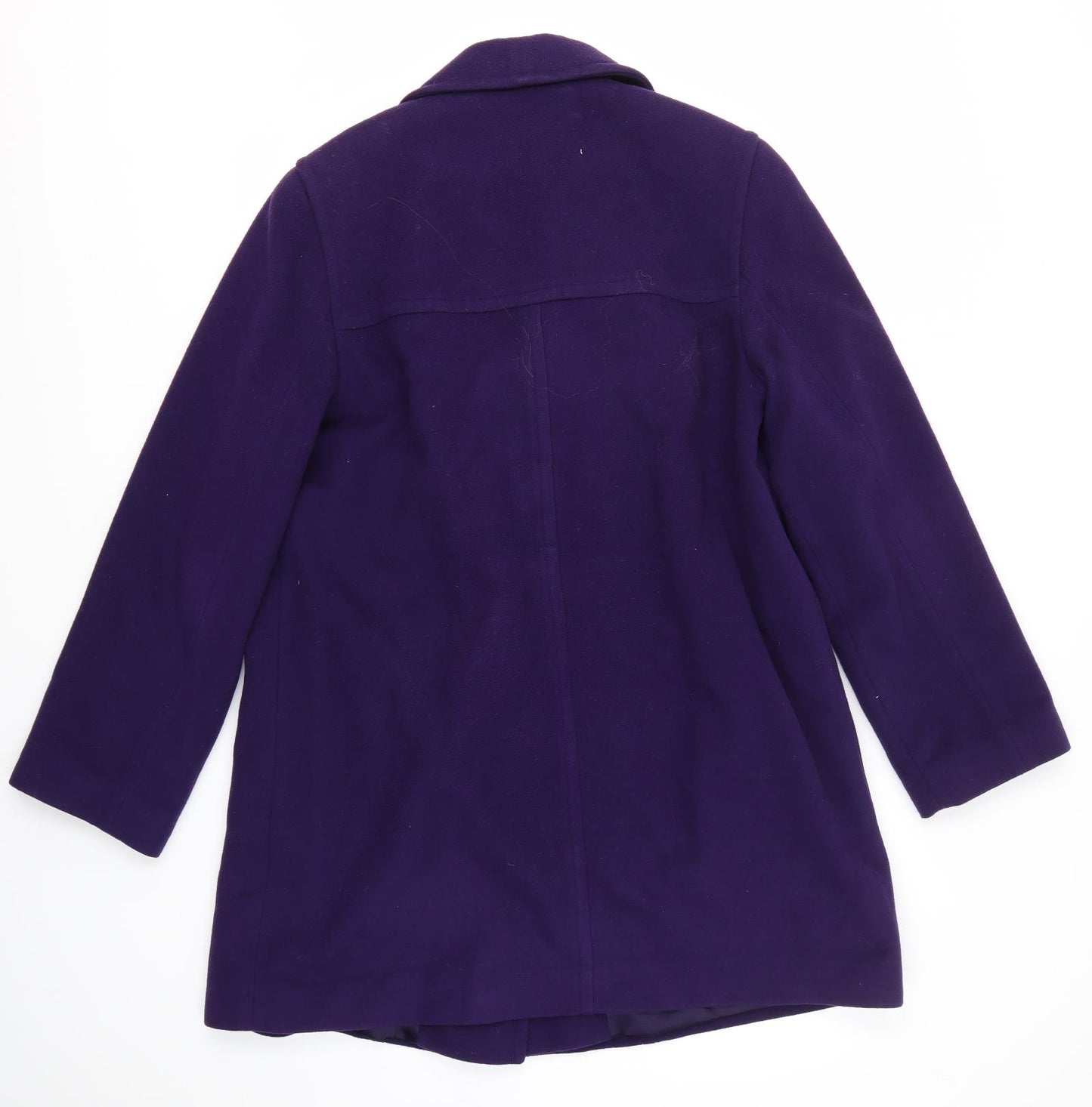 Jacques Vert Womens Purple   Overcoat Coat Size 12