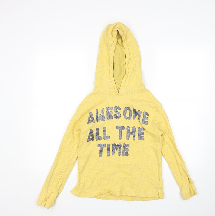 NEXT Girls Yellow Pullover Hoodie Size 11 Years
