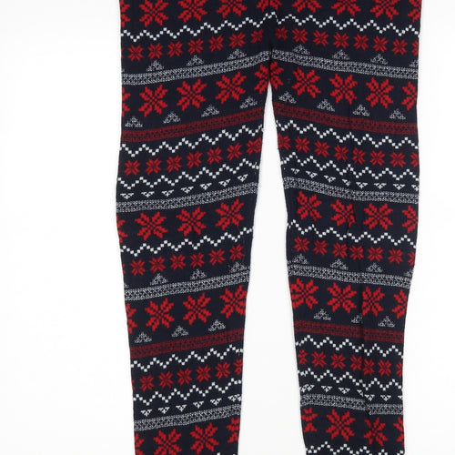 ESMARA Womens Multicoloured Argyle/Diamond   Pyjama Pants Size L  - Christmas
