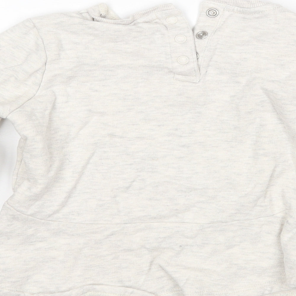 M&S Girls Beige   Pullover Jumper Size 5-6 Years