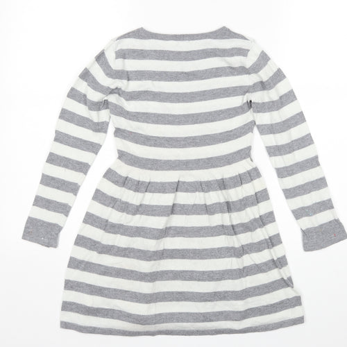 H&M Girls Multicoloured Striped  Jumper Dress  Size 7-8 Years