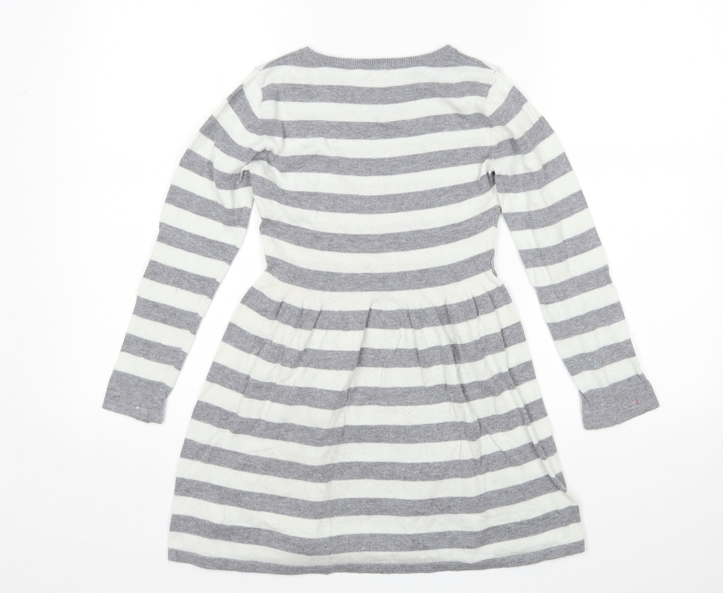 H&M Girls Multicoloured Striped  Jumper Dress  Size 7-8 Years