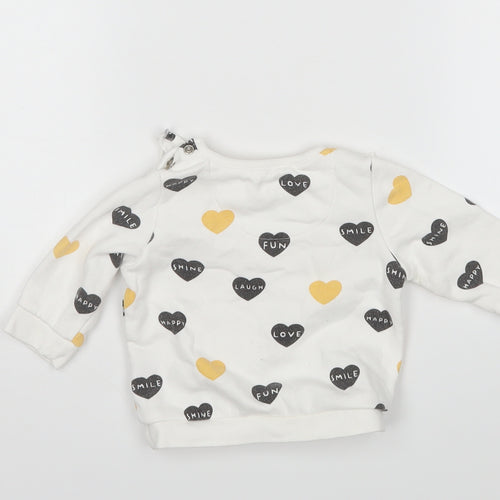 F&F Girls Multicoloured   Pullover Jumper Size 0-3 Months