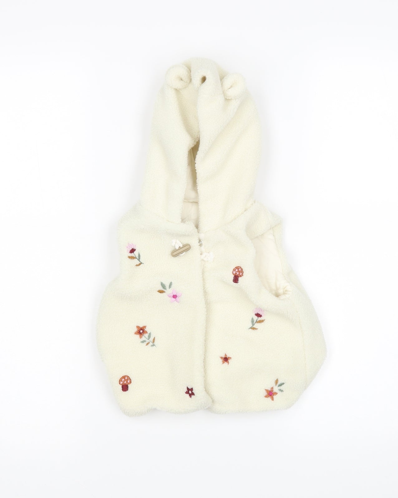 Nutmeg Girls Beige   Gilet Coatigan Size 12-18 Months