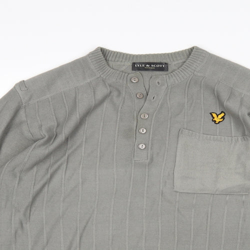 Lyle & Scott Mens Green   Pullover Jumper Size M