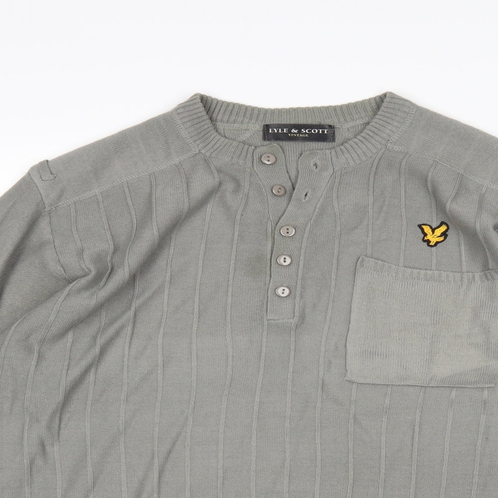 Lyle & Scott Mens Green   Pullover Jumper Size M