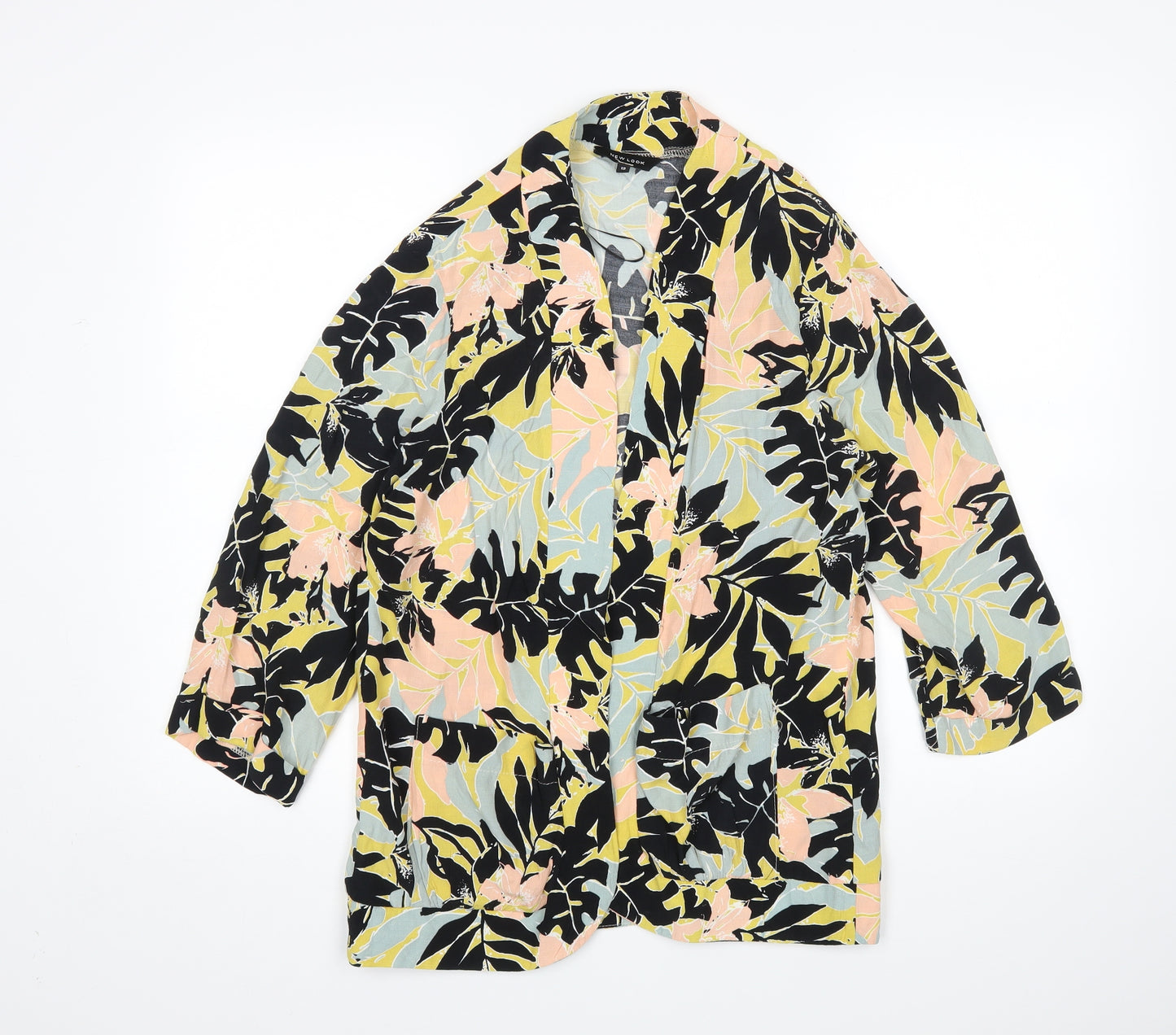 New Look Womens Multicoloured Floral  Wrap Blouse Size 12