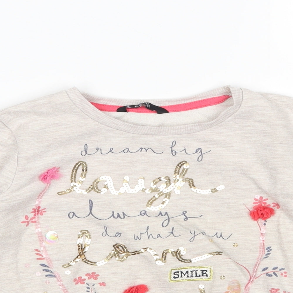George Girls Multicoloured Floral  Pullover Jumper Size 4-5 Years