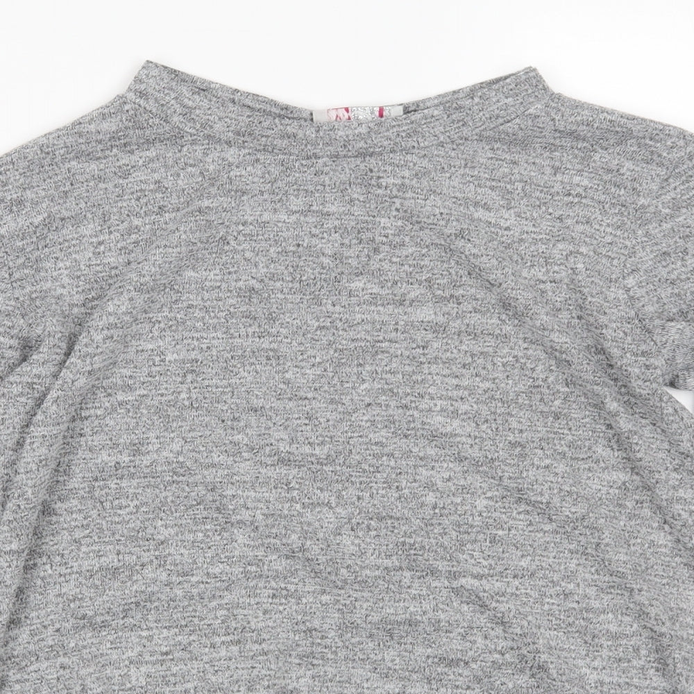 Silk Womens Grey   Pullover Jumper Size S