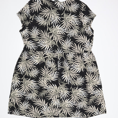 Bonmarche Womens Multicoloured Floral  T-Shirt Dress  Size 24