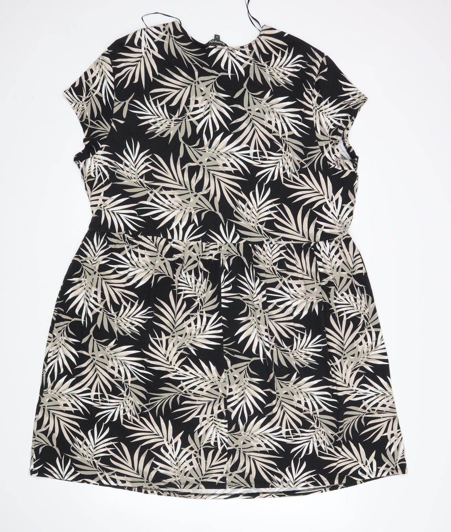 Bonmarche Womens Multicoloured Floral  T-Shirt Dress  Size 24