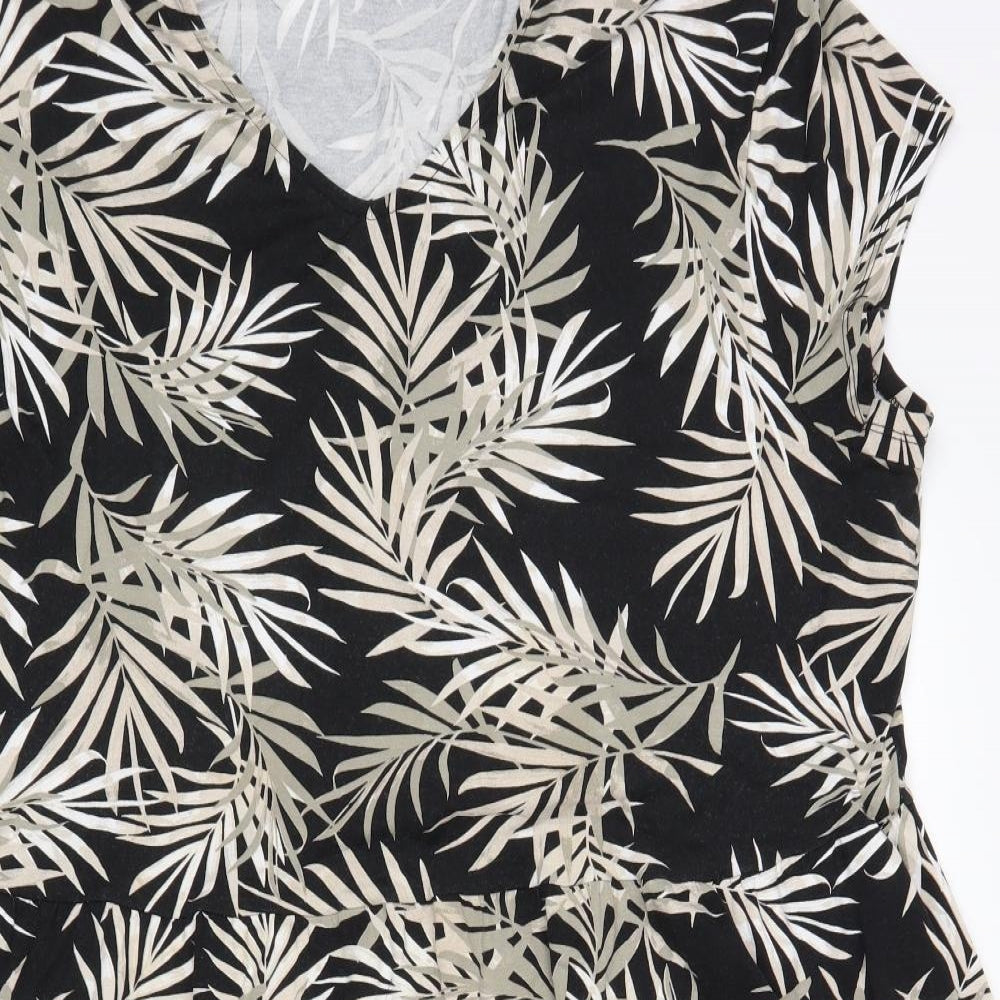Bonmarche Womens Multicoloured Floral  T-Shirt Dress  Size 24