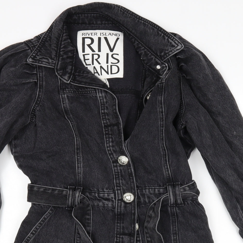 River Island Womens Black   Jacket Dress  Size 10