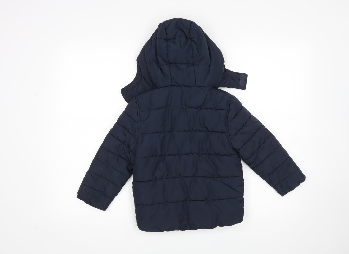 Preworn Boys Blue   Puffer Jacket Coat Size 4-5 Years