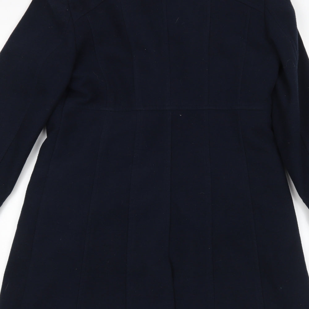 Wallis Womens Blue   Overcoat Coat Size 12
