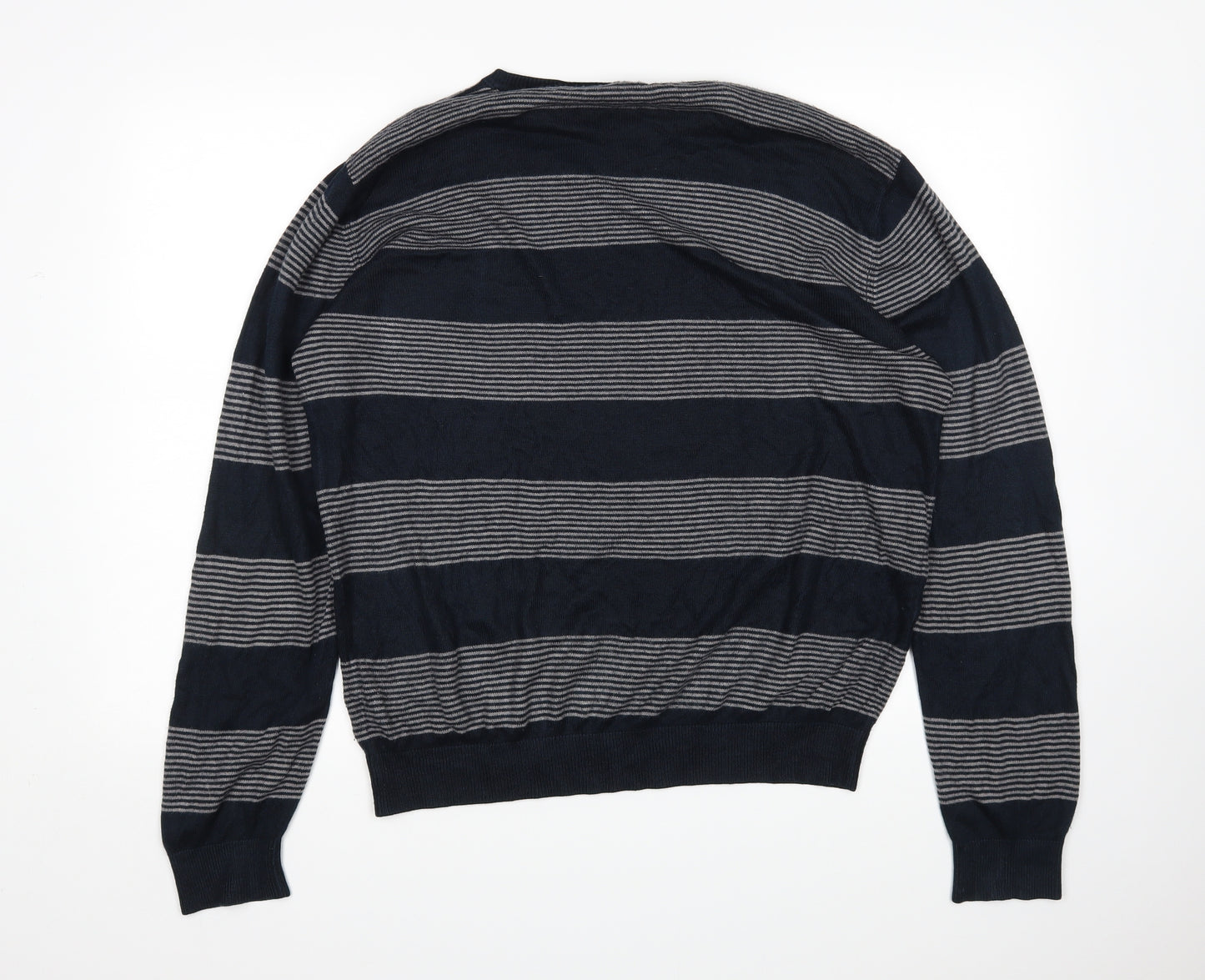 George Mens Multicoloured Striped  Pullover Jumper Size L