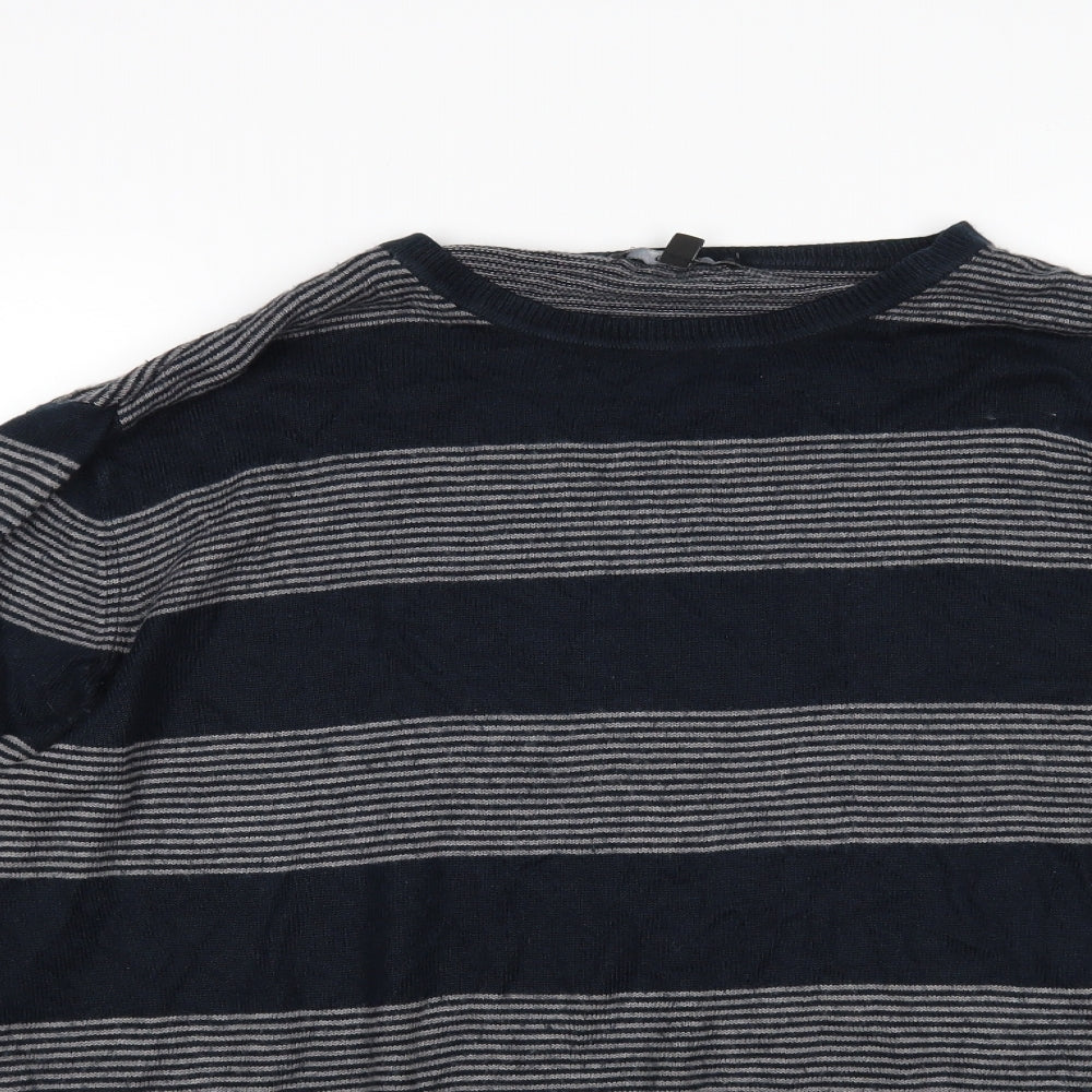 George Mens Multicoloured Striped  Pullover Jumper Size L