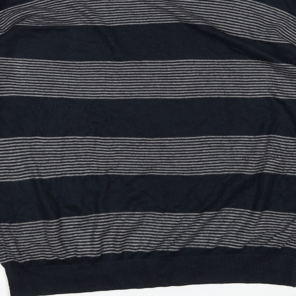 George Mens Multicoloured Striped  Pullover Jumper Size L