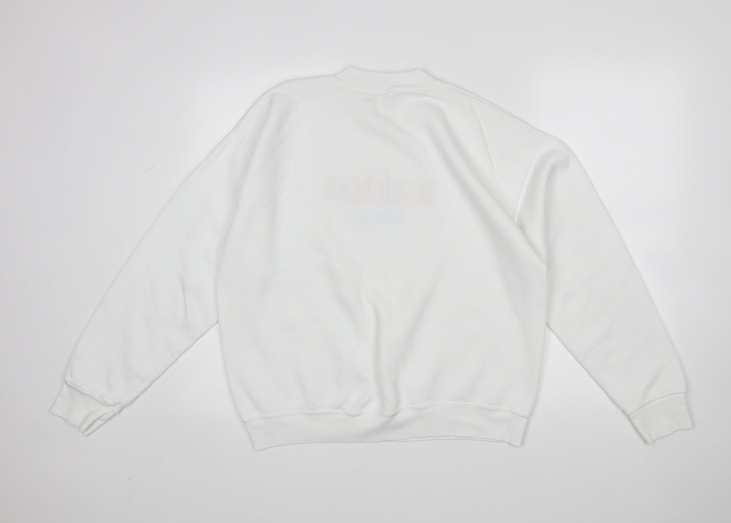 Fruit of the Loom Womens White   Pullover Sweatshirt Size L  - Bahamas