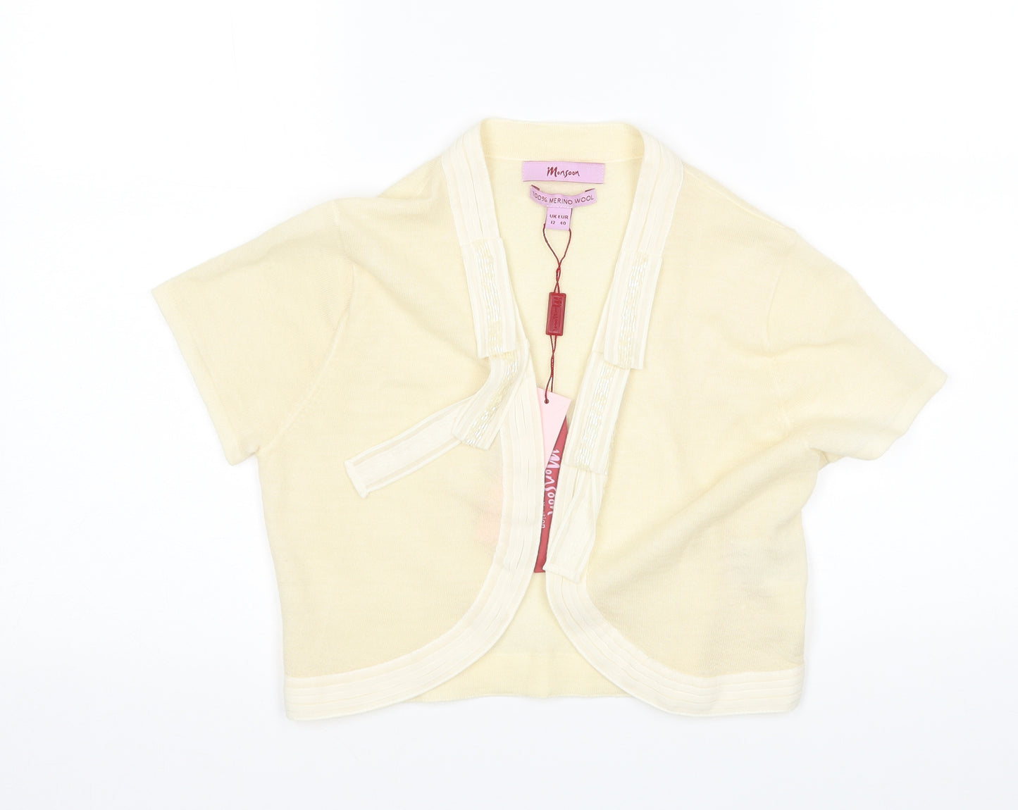 Monsoon Womens Yellow   Cardigan Jumper Size 12